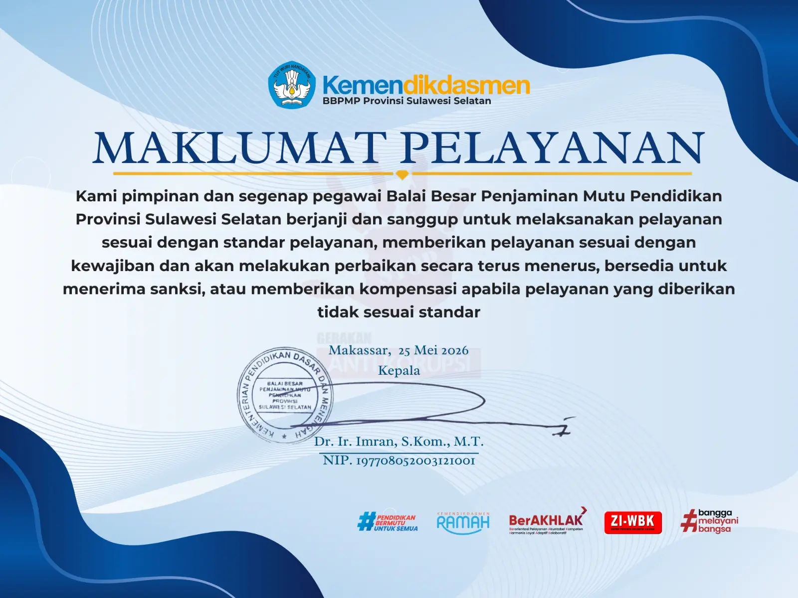 Maklumat Pelayanan